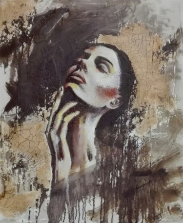 Pittura intitolato "Never stop" da Donatella Marraoni, Opera d'arte originale, Olio