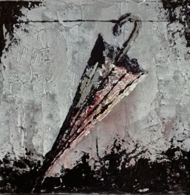 Pittura intitolato "Il tuo ombrello" da Donatella Marraoni, Opera d'arte originale, Olio