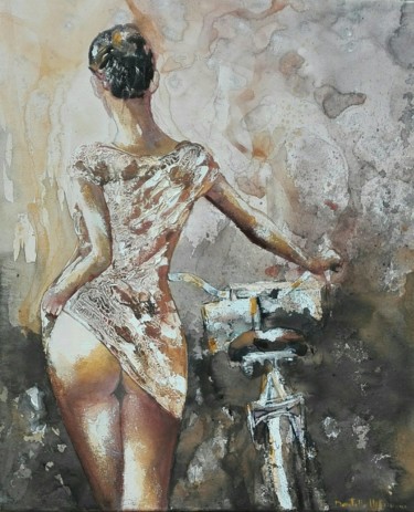 Malerei mit dem Titel "Another woman...ano…" von Donatella Marraoni, Original-Kunstwerk, Öl