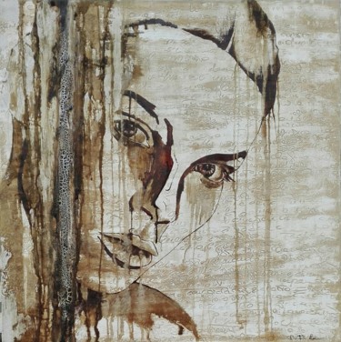 Painting titled "Do you want to know?" by Donatella Marraoni, Original Artwork, Chalk