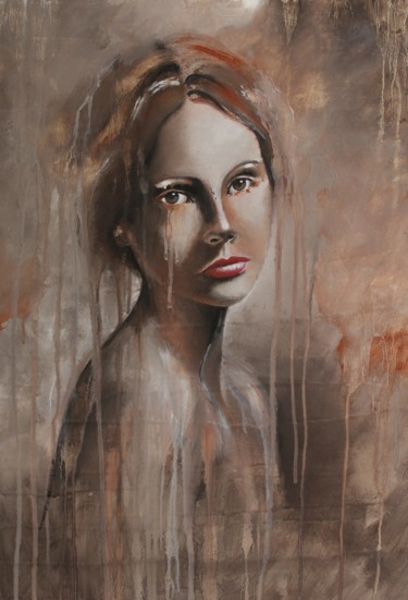 Painting titled "Reminiscence" by Donatella Marraoni, Original Artwork, Oil