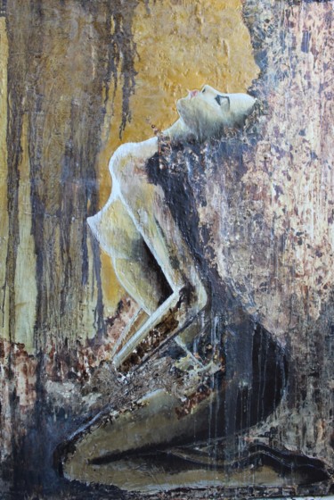 Schilderij getiteld "Rock" door Donatella Marraoni, Origineel Kunstwerk, Olie