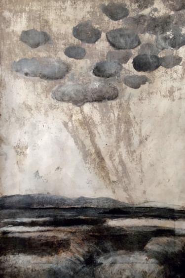 Pittura intitolato "Elefante bianco" da Donatella Mora, Opera d'arte originale