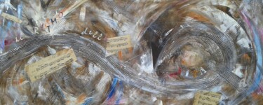 Malerei mit dem Titel ""Il ritmo della vit…" von Donato Larotonda, Original-Kunstwerk, Acryl Auf Holzplatte montiert