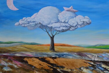 Картина под названием ""Soffice riflession…" - Donato Larotonda, Подлинное произведение искусства, Акрил Установлен на Дерев…