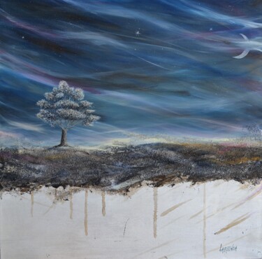 Картина под названием ""Giochi di luna nel…" - Donato Larotonda, Подлинное произведение искусства, Акрил Установлен на Дерев…
