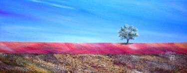 Pittura intitolato ""Solitario" 1" da Donato Larotonda, Opera d'arte originale, Acrilico Montato su Pannello di legno