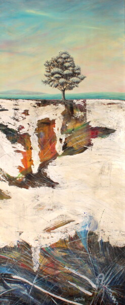 Pintura titulada ""L'origine nascosta"" por Donato Larotonda, Obra de arte original, Acrílico Montado en Bastidor de camilla…