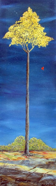 Картина под названием "Serie "Alberi e sog…" - Donato Larotonda, Подлинное произведение искусства, Акрил Установлен на Дерев…