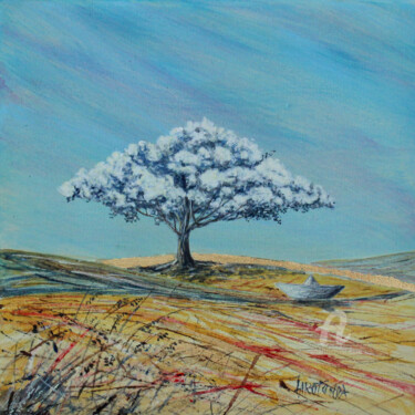 Картина под названием ""Serie alberi e sog…" - Donato Larotonda, Подлинное произведение искусства, Акрил Установлен на Дерев…