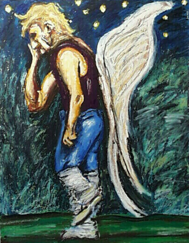 Σχέδιο με τίτλο ""Quest For Angelfir…" από Don David Young (dondavid), Αυθεντικά έργα τέχνης, Λάδι