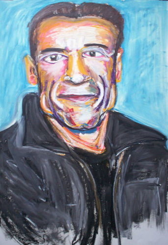 Dessin intitulée ""Arnold"" par Don David Young (dondavid), Œuvre d'art originale, Huile