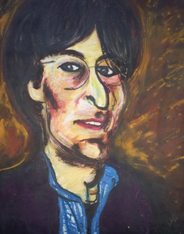 Tekening getiteld ""John Lennon"" door Don David Young (dondavid), Origineel Kunstwerk, Olie