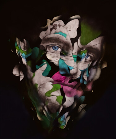 Digital Arts titled "Joaquin Phoenix" by Doniazade, Original Artwork, Digital Painting
