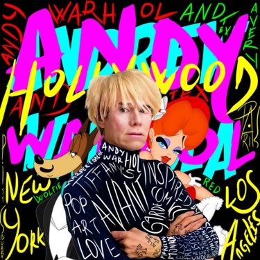 「Andy Warhol and Tex…」というタイトルのデジタルアーツ Doniazadeによって, オリジナルのアートワーク, デジタルコラージュ