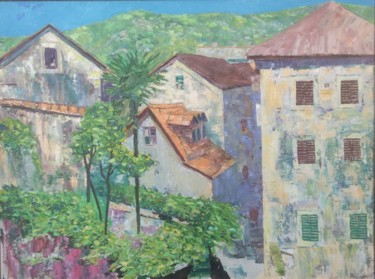 Pittura intitolato "Kotor 60x80-2015.jpg" da Igor Donii, Opera d'arte originale, Olio