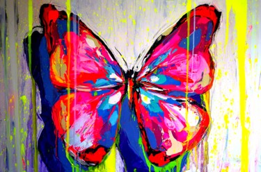 Summer Butterfly Malerei mit dem Titel "Summer Butterfly" von Antoni Dragan, Original-Kunstwerk, Acryl