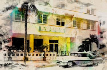 Photography titled "Miami Art deco dist…" by Herve Donnezan, Original Artwork, Analog photography