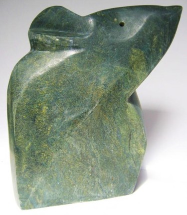 Sculpture intitulée "souris verte" par Bertrand Donnot, Œuvre d'art originale, Pierre
