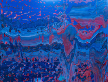 Malerei mit dem Titel "Gravity IX  nibiru-…" von Rey, Original-Kunstwerk, Acryl