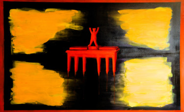 Malerei mit dem Titel "Berliner Spiele II…" von Rey, Original-Kunstwerk, Acryl