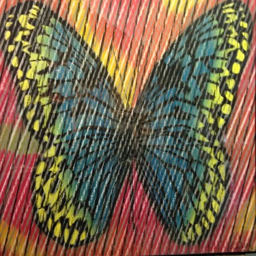 Drawing titled "Butterfly Series 3" by Don Weber, Original Artwork, Pastel