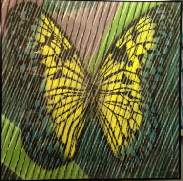 Drawing titled "Butterfly Series 4" by Don Weber, Original Artwork, Pastel