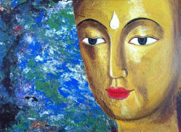 Painting titled "Buddha in us" by Dookar Dickyi, Original Artwork