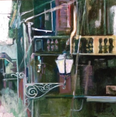 Painting titled "Calle Mollin" by Dora Krincy, Original Artwork, Oil