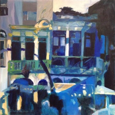 Painting titled "Piazza Roma" by Dora Krincy, Original Artwork, Oil