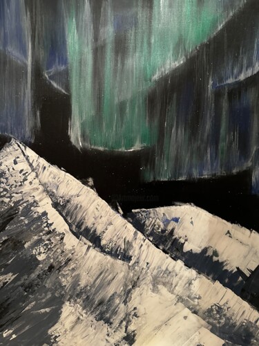 Pittura intitolato "Cold Night" da Dora Palma Lukacs, Opera d'arte originale, Acrilico