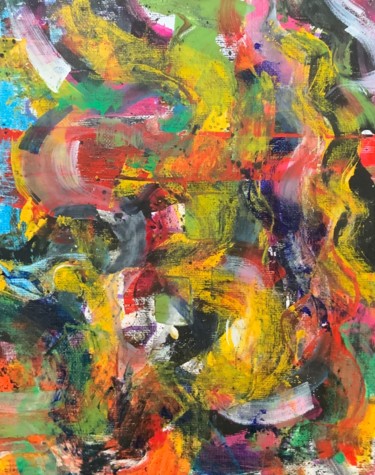 Картина под названием "пятно" - Дарья Семенчук, Подлинное произведение искусства, Гуашь