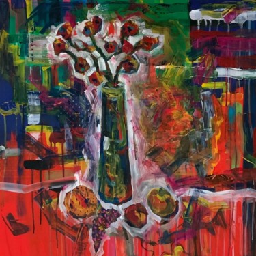Картина под названием "Натюрморт" - Дарья Семенчук, Подлинное произведение искусства, Акрил