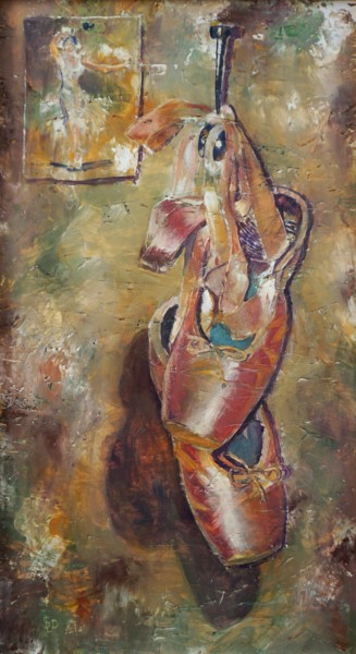 Peinture intitulée "Ballet" par Dora Stork, Œuvre d'art originale, Cire