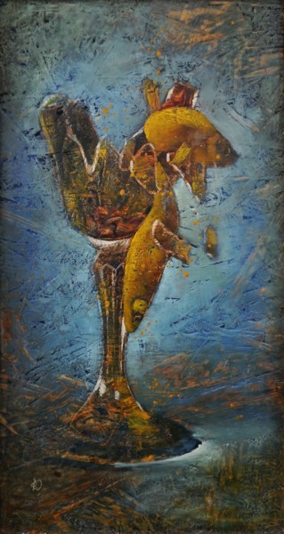 Картина под названием "Outbreak" - Dora Stork, Подлинное произведение искусства, Воск