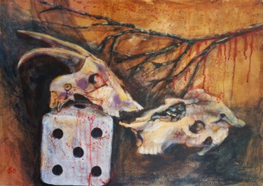 Картина под названием "Climate-drought" - Dora Stork, Подлинное произведение искусства, Акрил