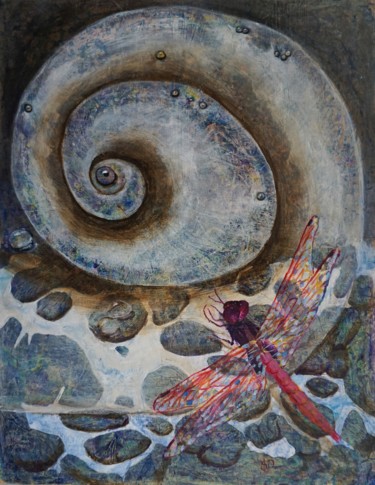 "Meeting of Worlds" başlıklı Tablo Dora Stork tarafından, Orijinal sanat, Akrilik
