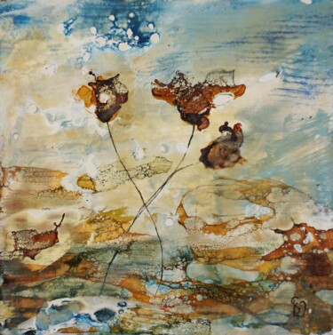 Картина под названием "Elation V." - Dora Stork, Подлинное произведение искусства, Воск