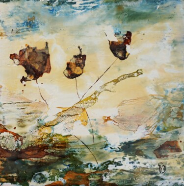 Картина под названием "Elation X." - Dora Stork, Подлинное произведение искусства, Энкаустический