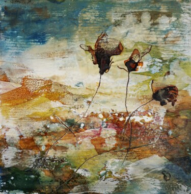 Картина под названием "Elation XI." - Dora Stork, Подлинное произведение искусства, Энкаустический