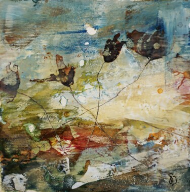 Painting titled "Elation XII." by Dora Stork, Original Artwork, Encaustic