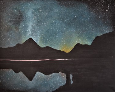 「Doucé étoile d'été」というタイトルの絵画 Tabby Btzによって, オリジナルのアートワーク, アクリル