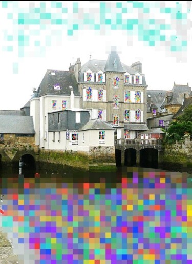 Digitale Kunst mit dem Titel "Les rayons du solei…" von Mélanie Cavalec, Original-Kunstwerk, Digitale Collage