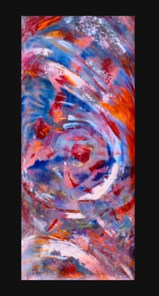 Картина под названием "abstract visiion in…" - Dorienne Carmel, Подлинное произведение искусства, Масло