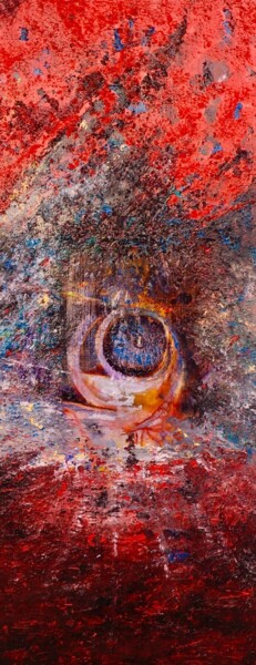 Peinture intitulée "Astral explosion" par Dorienne Carmel, Œuvre d'art originale, Huile Monté sur Châssis en bois