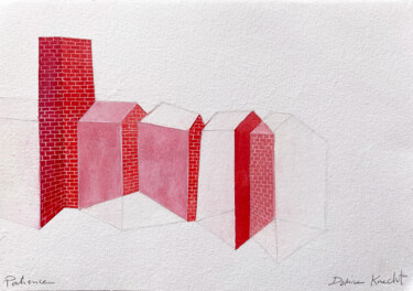 Zeichnungen mit dem Titel "Patience" von Dorine Knecht, Original-Kunstwerk, Pastell Auf Karton montiert