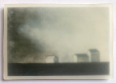Drawing titled "In the fog 1" by Dorine Knecht, Original Artwork, Pastel Mounted on Other rigid panel