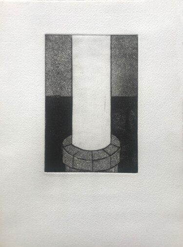 Puits III Printmaking titled "Puits III" by Dorine Knecht, Original Art, Engraving