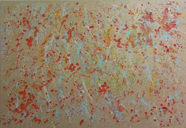 Картина под названием ""Gleichklang"" - Doris Michaelis, Подлинное произведение искусства, Акрил Установлен на Деревянная ра…