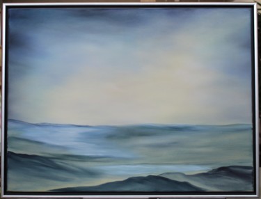 Malerei mit dem Titel "Meerlandschaft" von Doris Perren, Original-Kunstwerk, Öl